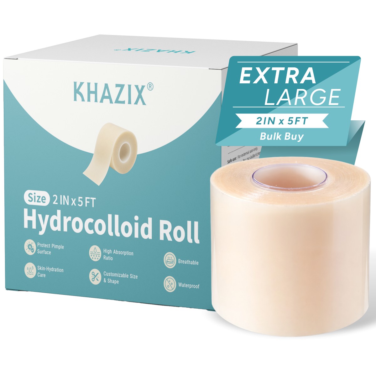 Face Oil - KHAZIX Hydrocolloïde Verbandrol 2 inch x