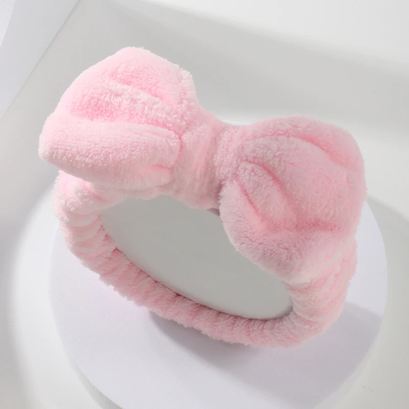 Cleanser Face - Boog Hoofdband Polsband Set Handdoek Elastisch