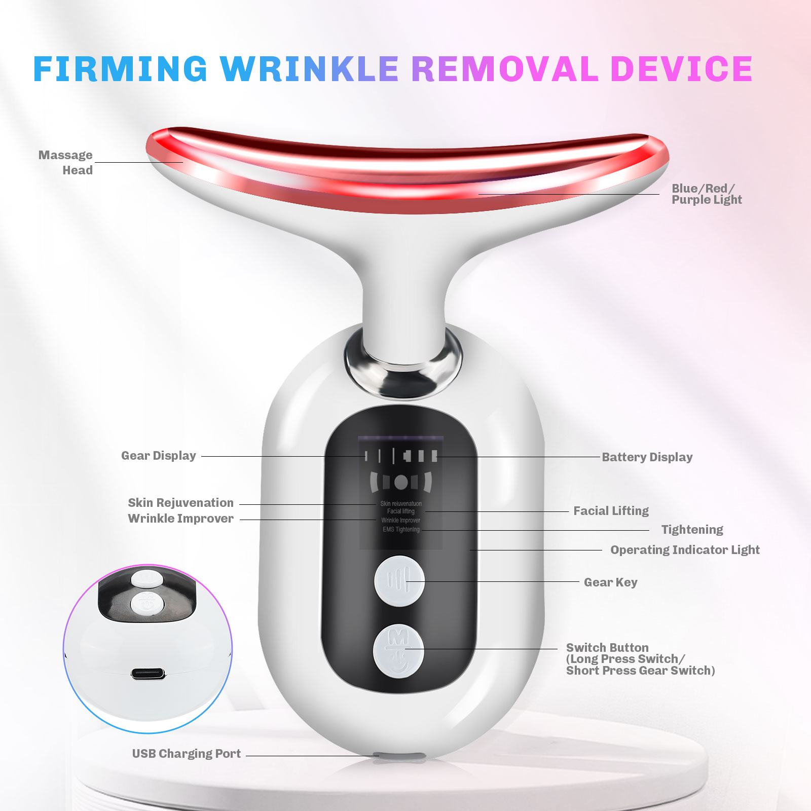 Microcurrent Nek- en Gezichtsm - Skincare Glowing recensie en prijs